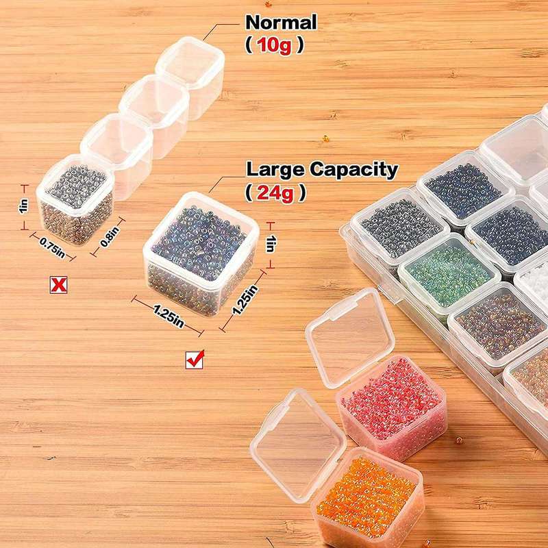 30 Grids Large Diamond Painting Storage, Plastic Organizer,box Only