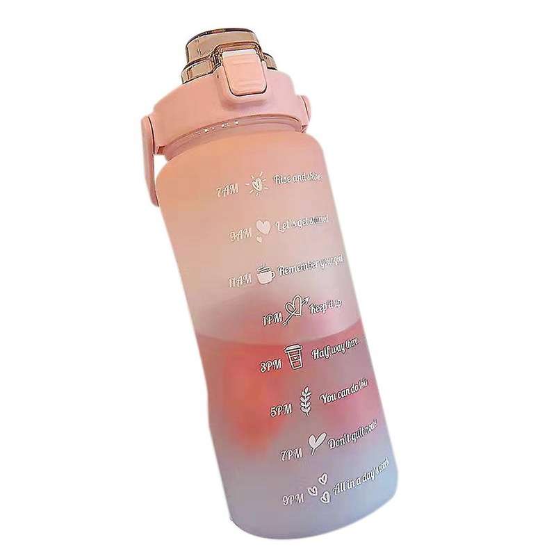 2 Liter Large Capacity Free Motivational with Time Marker-a