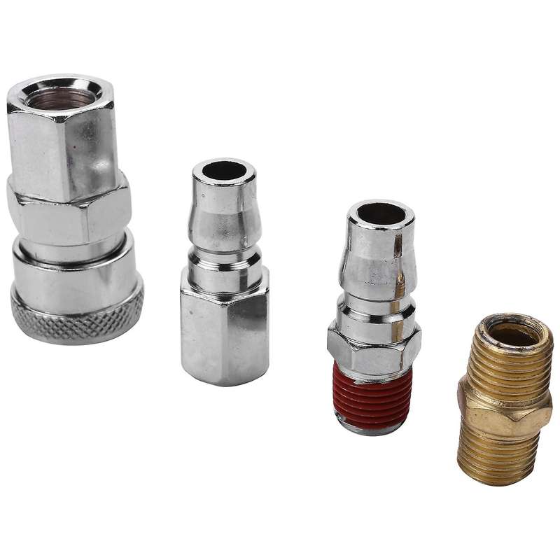 10pcs 1/4 Inch Bsp Air Line Hose Compressor Fitting Connector