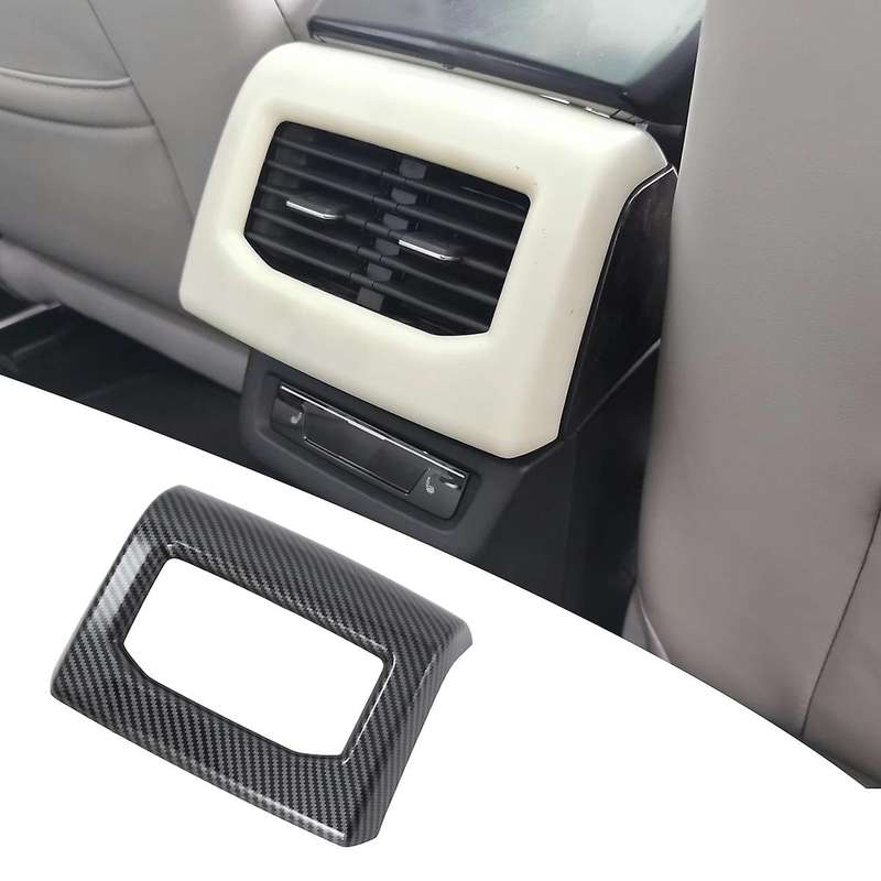 Carbon Fiber Armrest Box Air Outlet Panel Cover Trim for Id4x 2022