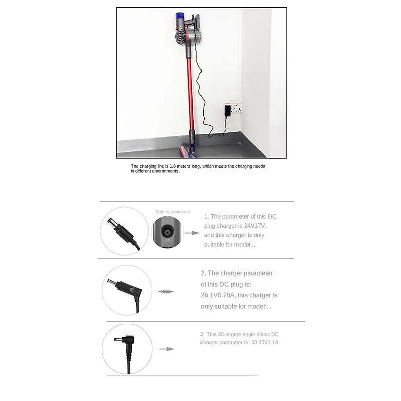 Battery Charger for Dyson V8 V7 V6 Sv03 Dc58 Dc59 Adapte Us Plug