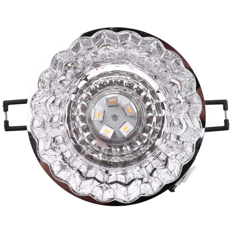 Aisle Flush Led Ceiling Lamp Crystal Corridor Lights Warm White 5w
