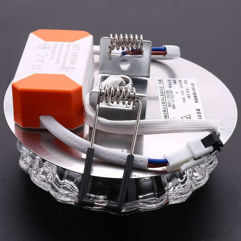 Aisle Flush Led Ceiling Lamp Crystal Corridor Lights Warm White 5w