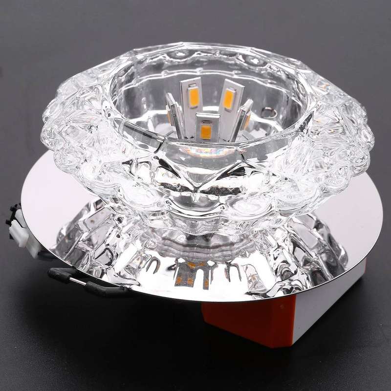 Aisle Flush Led Ceiling Lamp Crystal Corridor Lights Warm White 5w