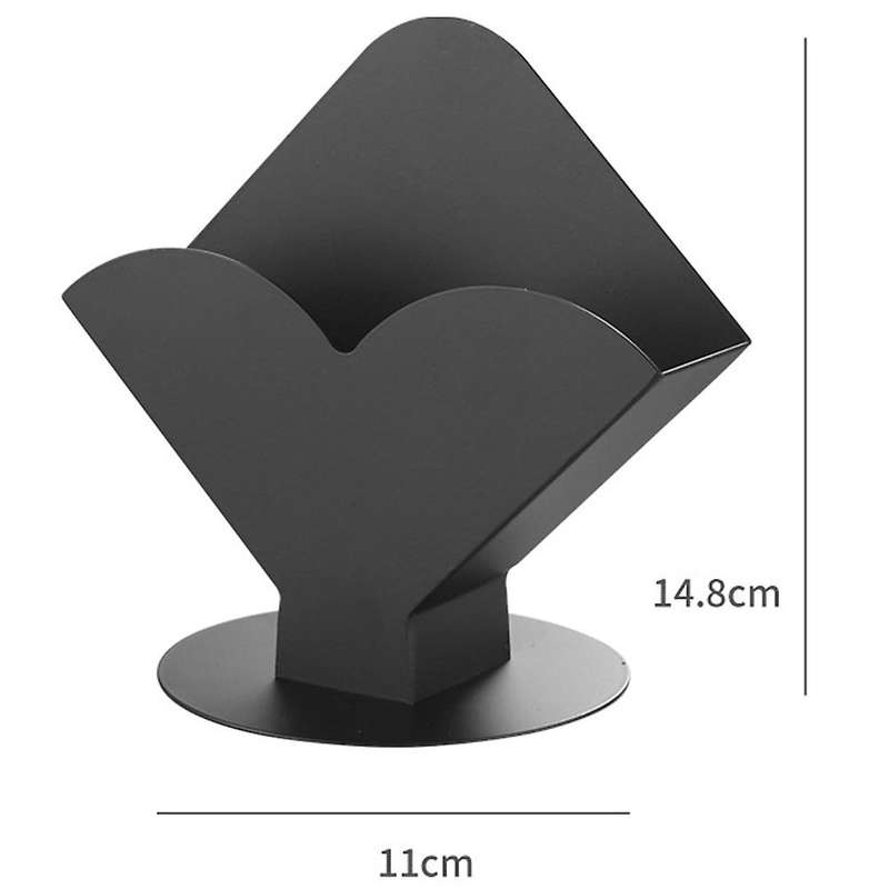 Paper Towel Rack Stainless Steel Vertical Tissue Holder Black, E