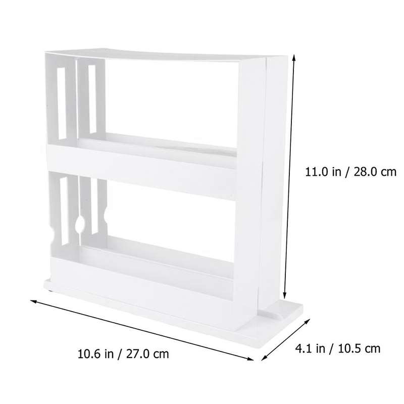 Exquisite Spice Rack Double Storage Food Rack Rotating Spice Rack