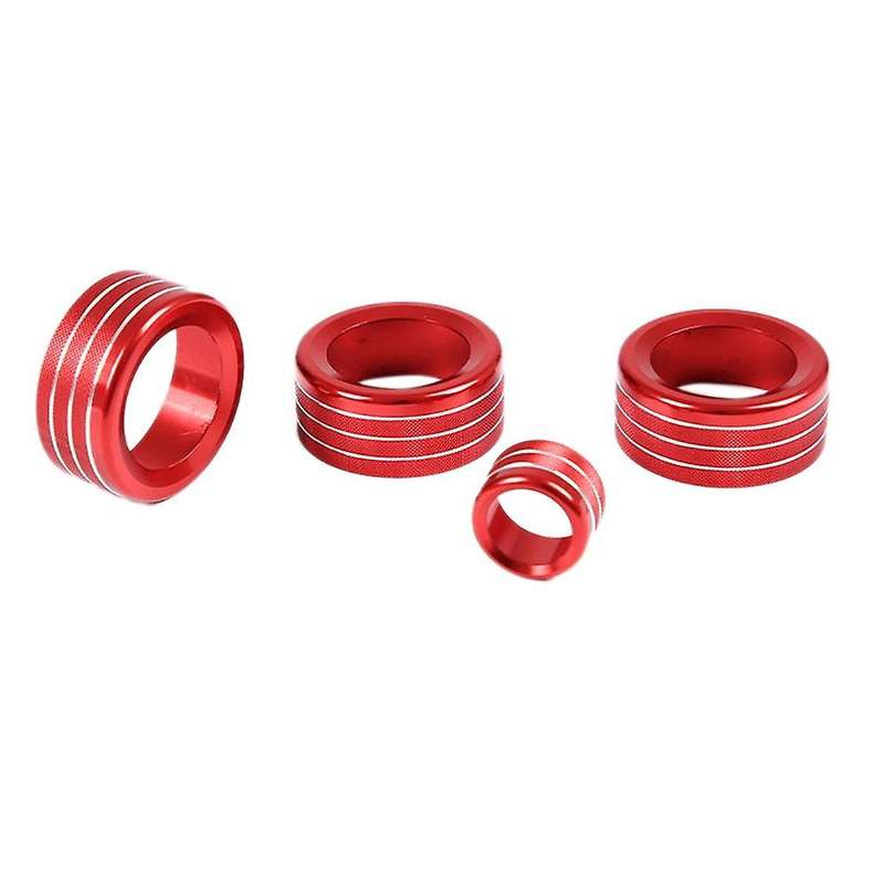 4pcs Air Condition Volume Ac Knob Cover for Honda Civic 2022 Red