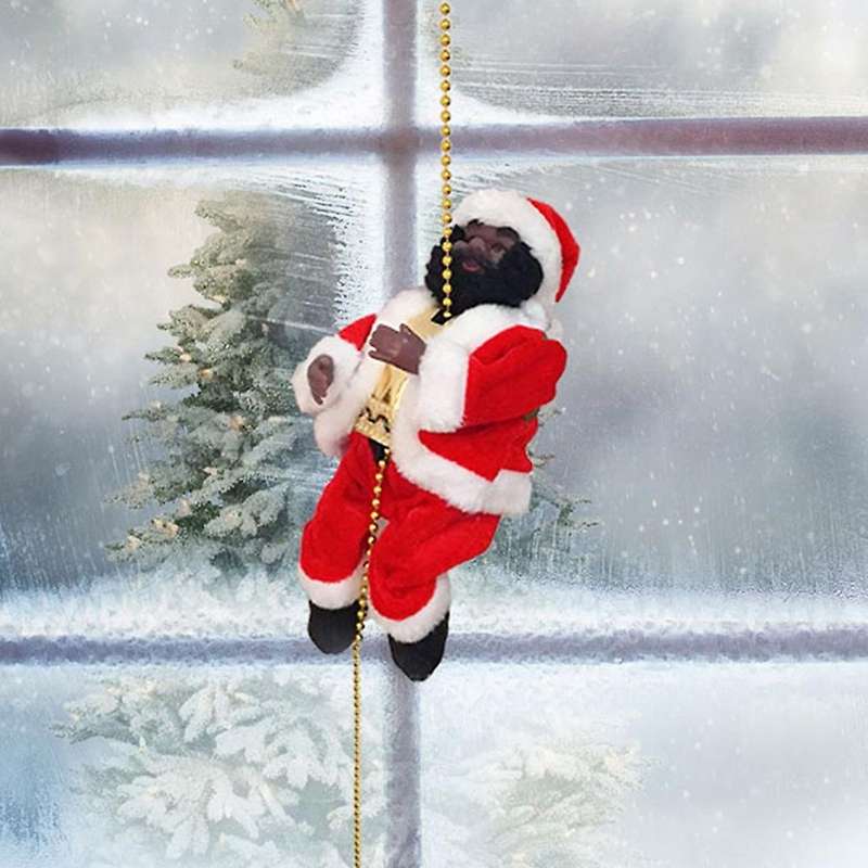 Christmas Climbing Santa Claus Electric Climb Ladder Christmas Tree C
