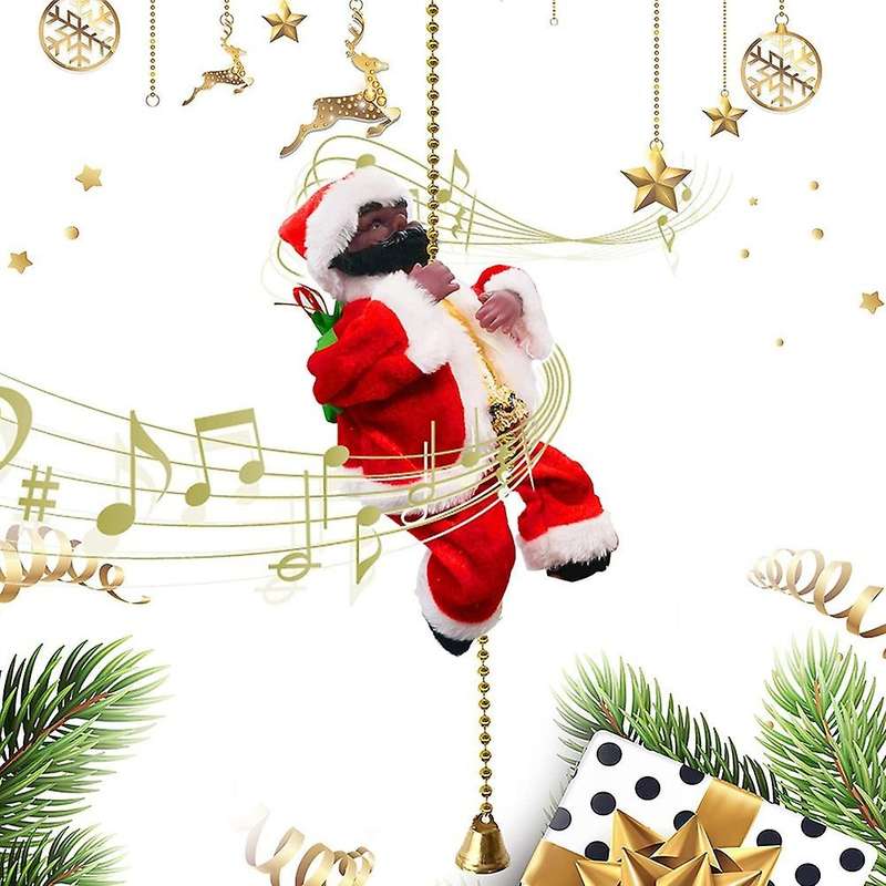 Christmas Climbing Santa Claus Electric Climb Ladder Christmas Tree C