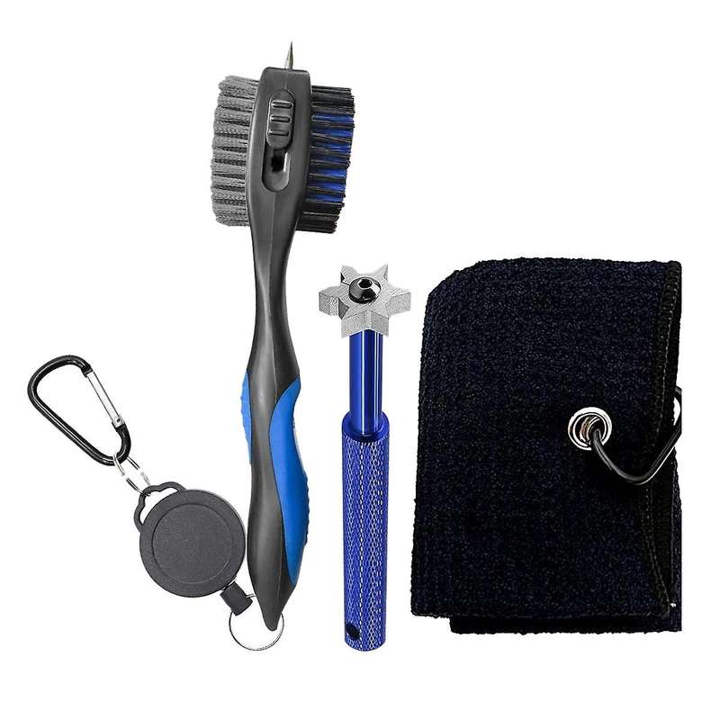 Golf Club Brush,6 Heads Golf Club Groove Sharpener,golf Towel