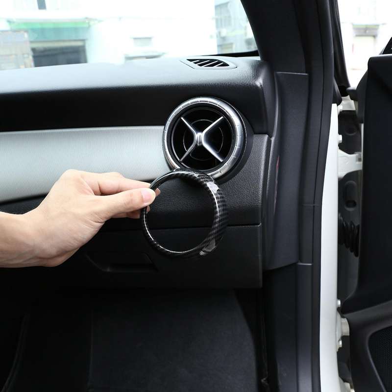 5pcs Carbon Fiber Air Vent Outlet Cover Sticker for Benz A B Cla Gla