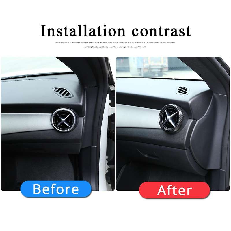 5pcs Carbon Fiber Air Vent Outlet Cover Sticker for Benz A B Cla Gla