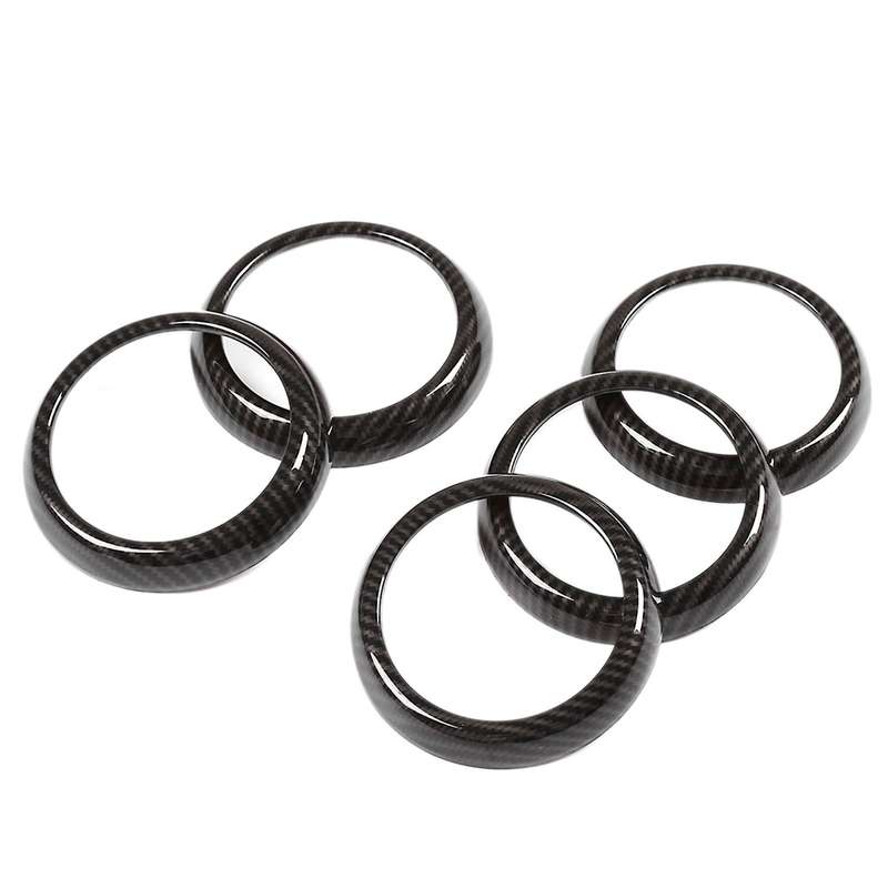 5pcs Carbon Fiber Air Vent Outlet Cover Sticker for Benz A B Cla Gla