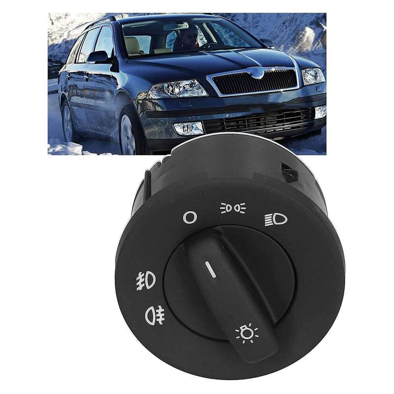 New Headlight Fog Lamp Control Switch for Skoda Octavia 2 Ii A5