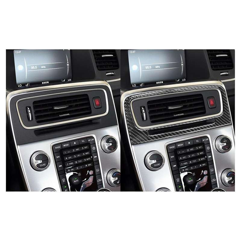 Central Console Air Outlet Vent Trim for Volvo S60 V60 2010-2018