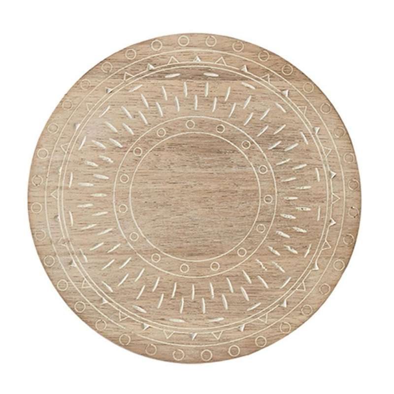 Round Potholder Cork Wood Pallet Coaster Heat Resistant Mat Mug C
