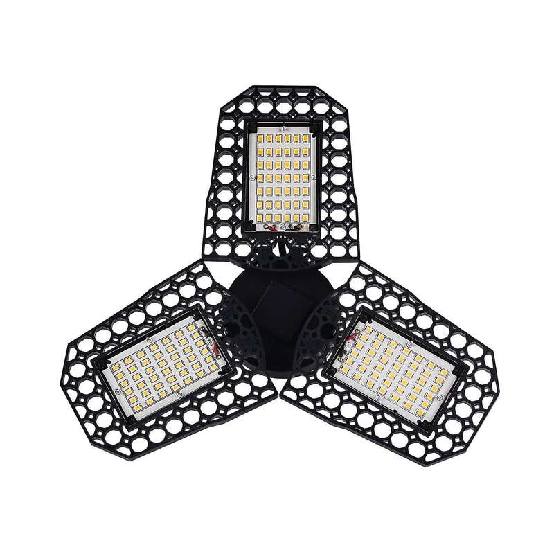 Led Garage Lamp 60w Deformable Light for Workshop Lamp(warm White)