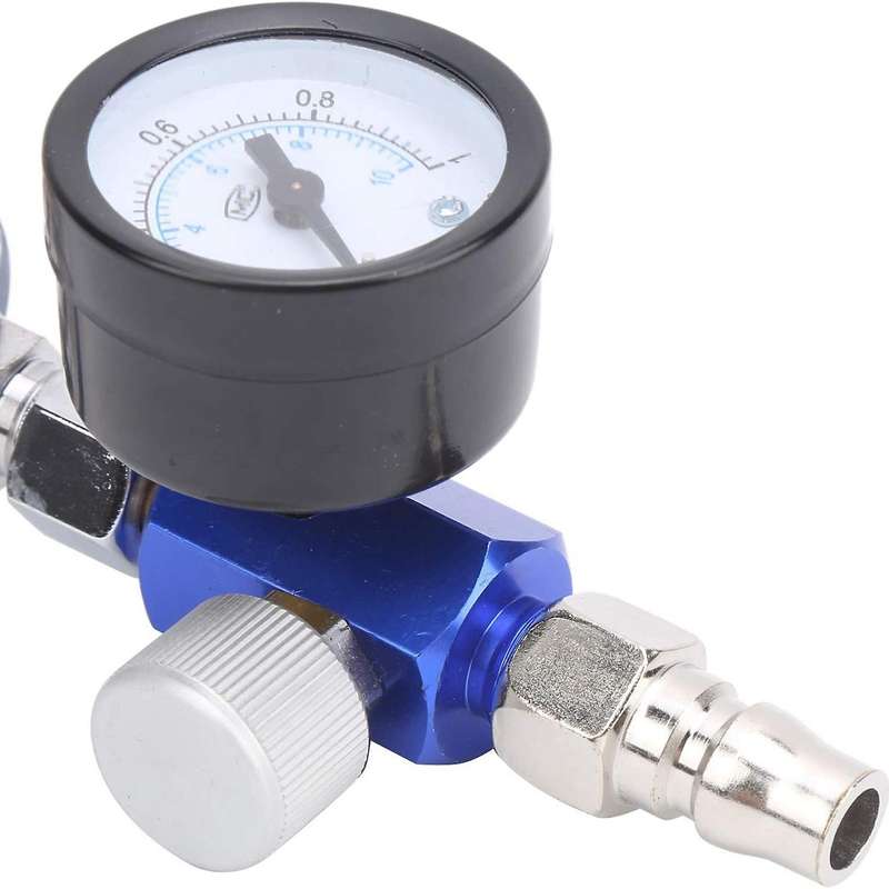 140psi 1/4 Inch Air Pressure Regulator Gauge with Water Trap Filter