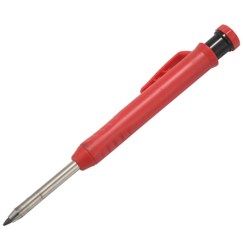 3 Pcs Solid Carpenter Pencil with 24 Pieces Leads Refills Sharpener