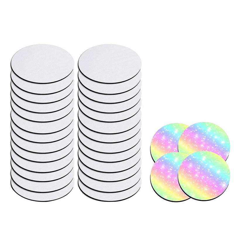 30 Pcs Sublimation Blank Coasters,for Thermal Sublimation Diy Crafts