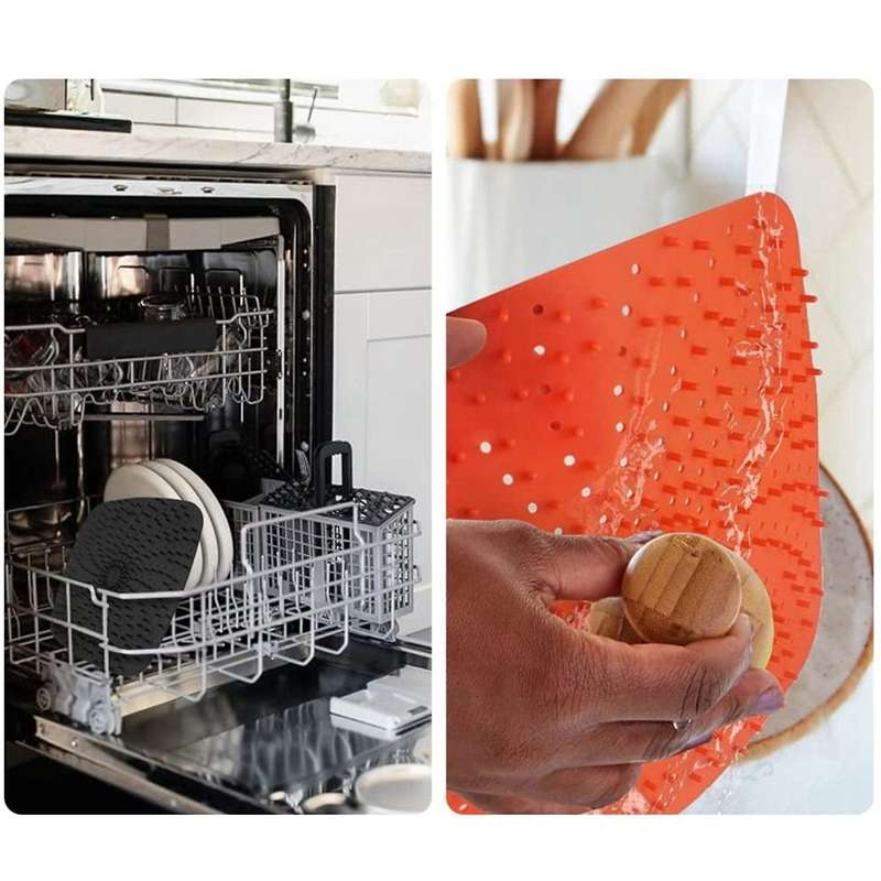 8inch Air Fryer Liners with Raised Silicone,air Fryer Accessories,3pc