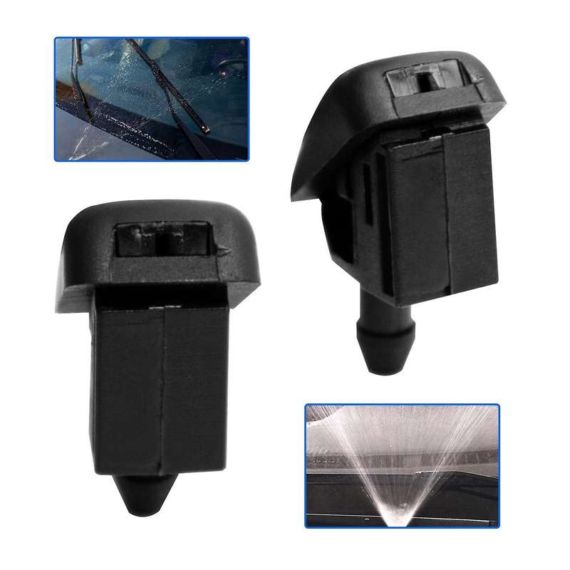 2x Front Windscreen Jets Spray Washer Nozzle for Skoda Fabia 6y 5j