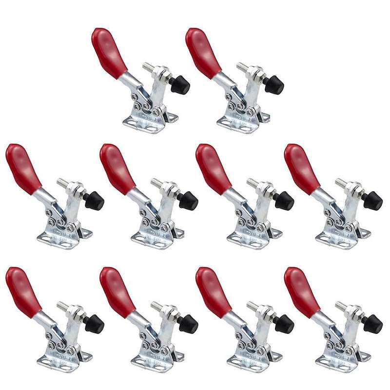10 Pcs Toggle Clamp Gh-201a 27kg Quick Release Tool Horizontal Clamps
