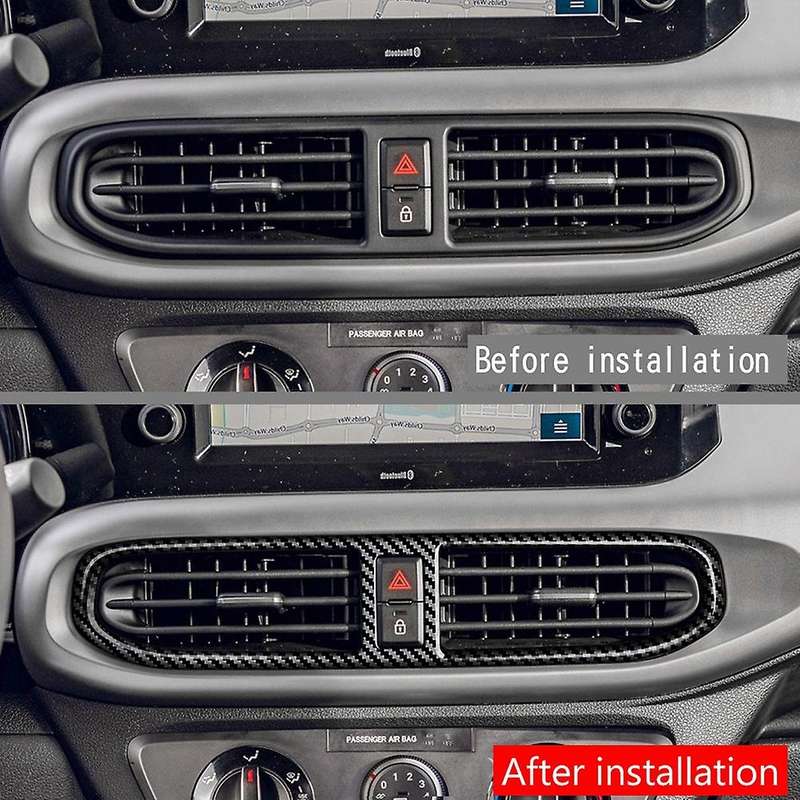 Interior Dashboard Center Console Air Vent Outlet Frame Cover Trim