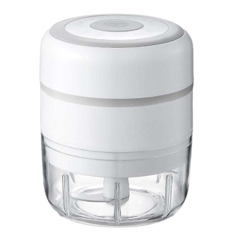 Electric Mini Garlic Chopper Portable Food Chopper,wireles,white