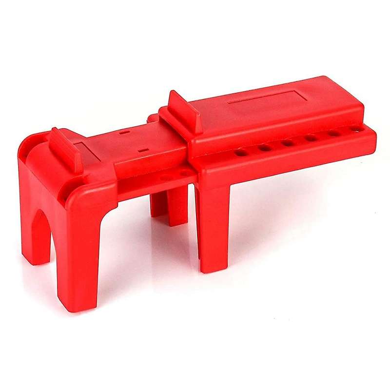 Ball Valve Lockout, Safety Lock, 1/2inch - 2-1/2inch Diameter, Red