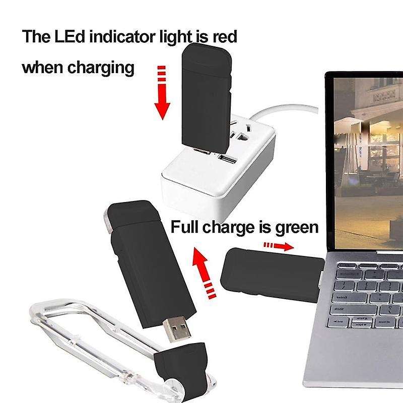 Led Card Book Light Usb Rechargeable Reading Light,white