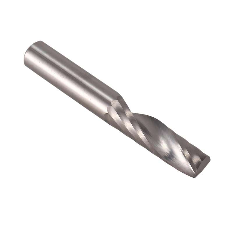 5pcs 6mm 1/4 Inch Carbide Cnc Bits Single Flute End Mill Tools 22mm