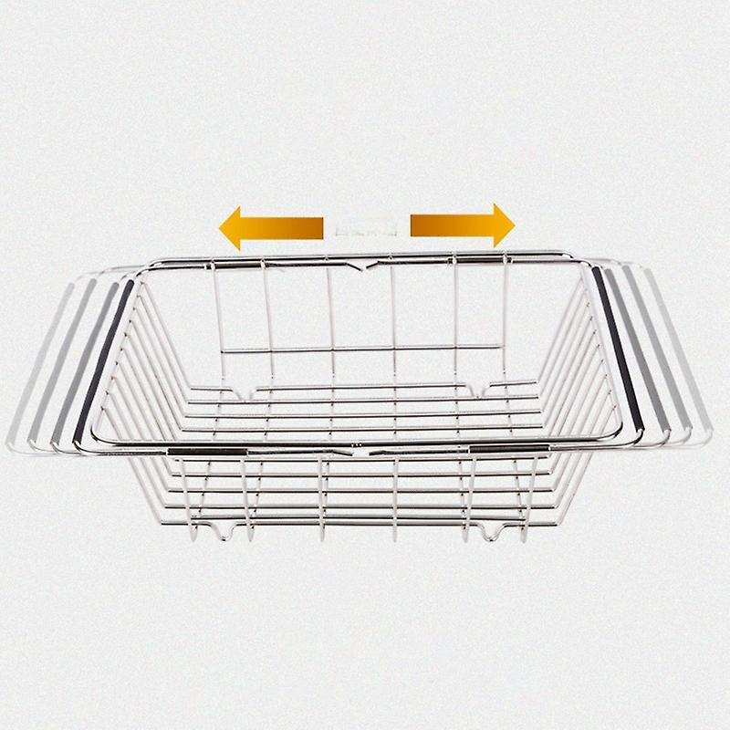 Expandable Dish Drying Rack,stainless Steel In Sink Or On Counter