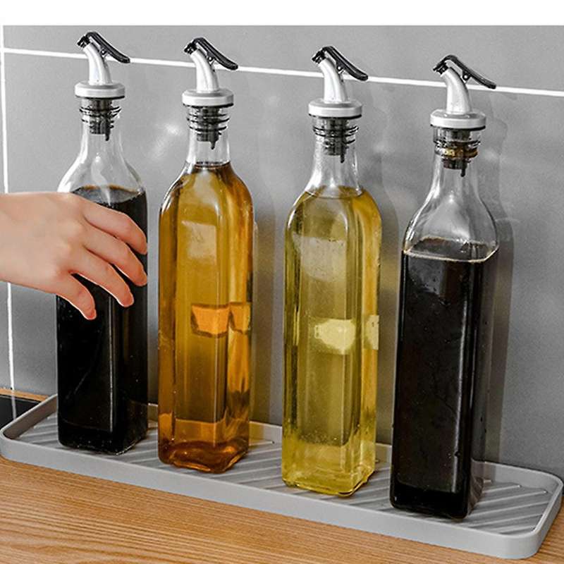 Silicone Organizer Tray, Soap and Sponge Holder for Kitchen(purple)