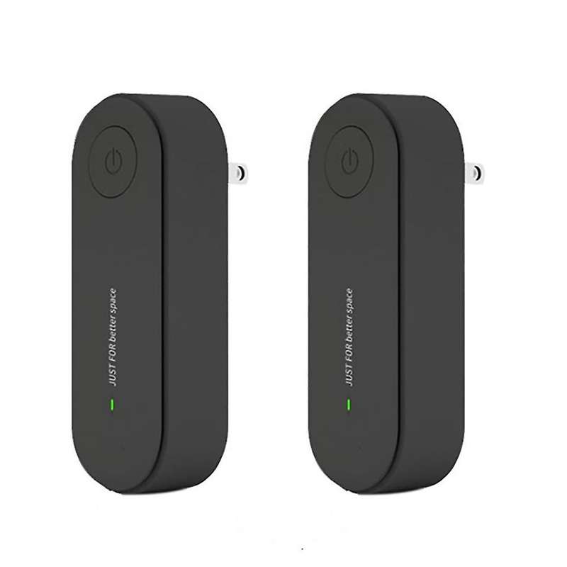 2pcs Plug-in Air Purifier, Mini Portable Air Purifier, Black Us Plug