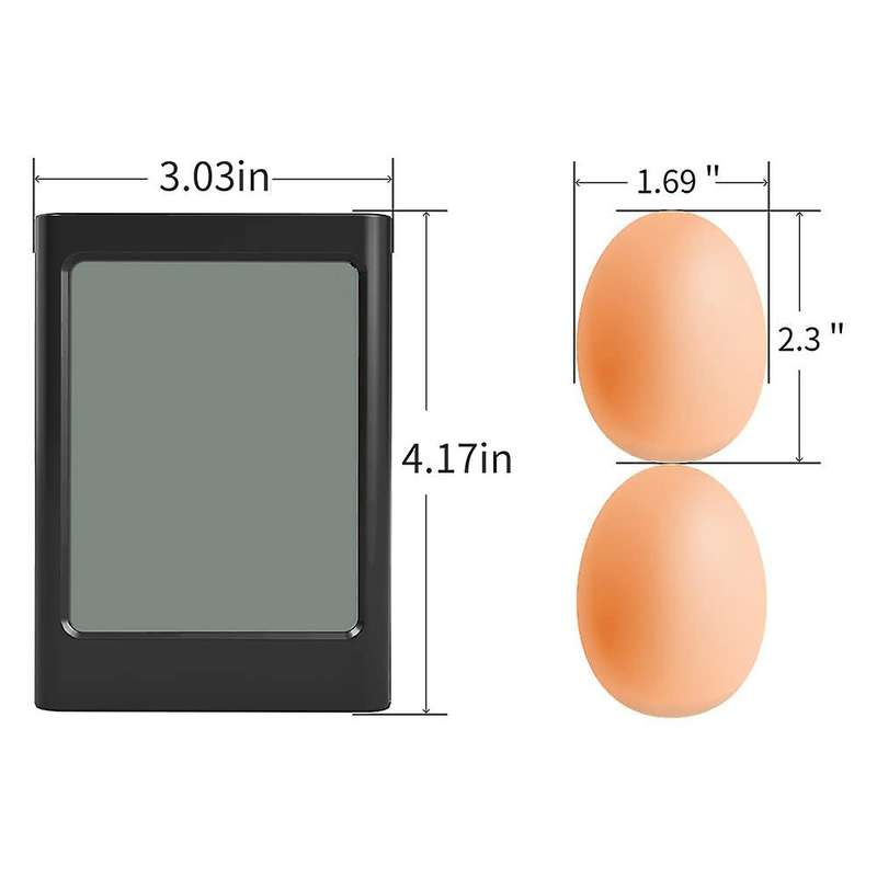 Digital Hygrometer with Temperature and Humidity Monitor (black)