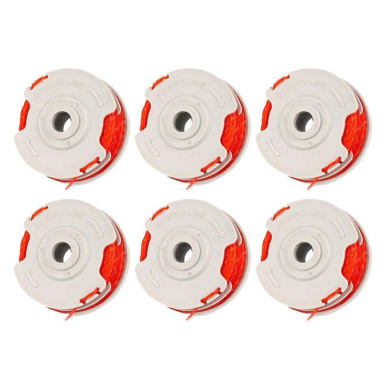 6 Pack Fly021 String Trimmer Replacement Spool & Line for Flymo