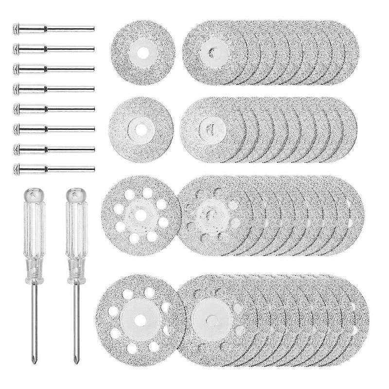 40pcs Diamond Cutting Wheel Kit with 8 Pcs 3mm Mandrel