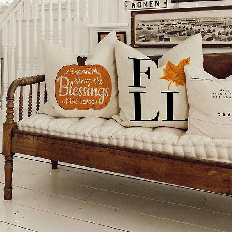 Fall Pillow Covers Farmhouse Throw Pillows for Fall Harvest Decor