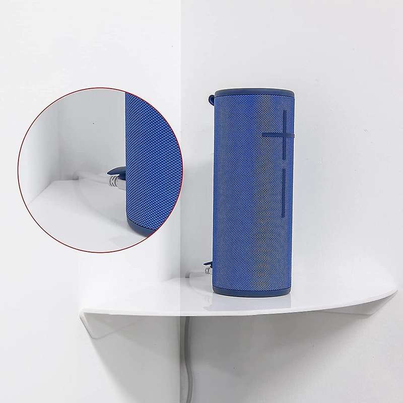 2pcs Acrylic Corner Shelf Floating Wall Storage Display Holder,white