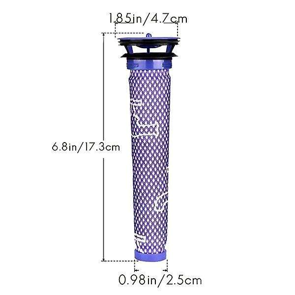 3 Pack Filters and 1 Pack Brush for Dyson V6 Dc59 Dc62 Vacuum Cleaner