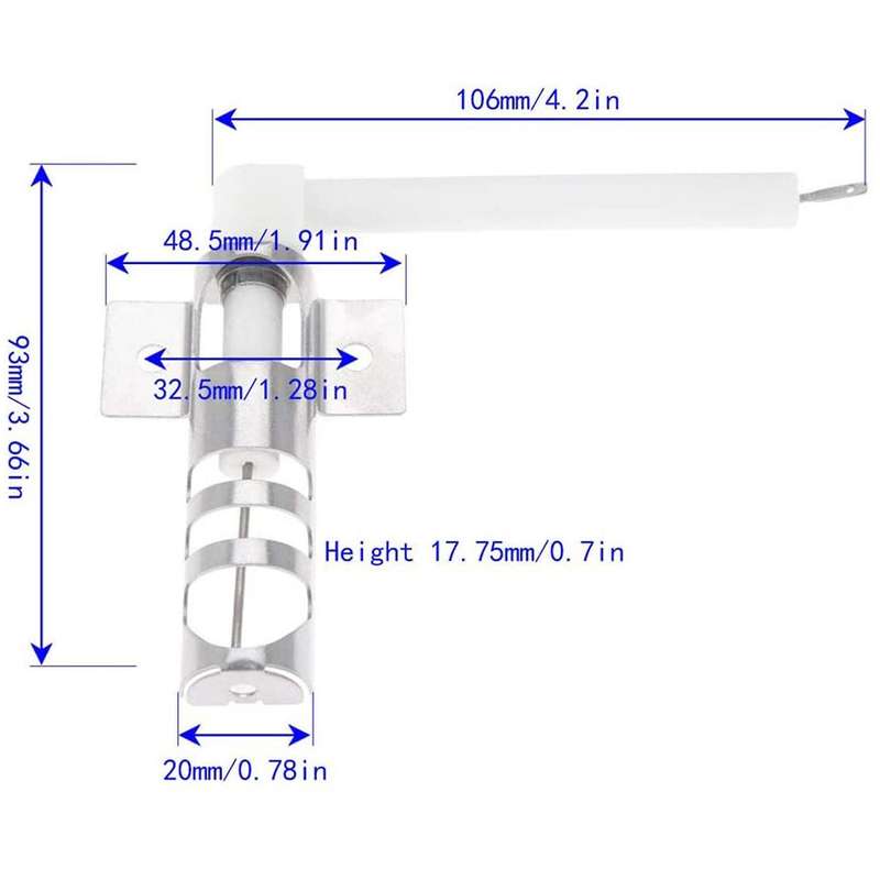 2pcs for Wp9758079 Oven Igniter for Ap6013984 Ps11747217 Wp9758079