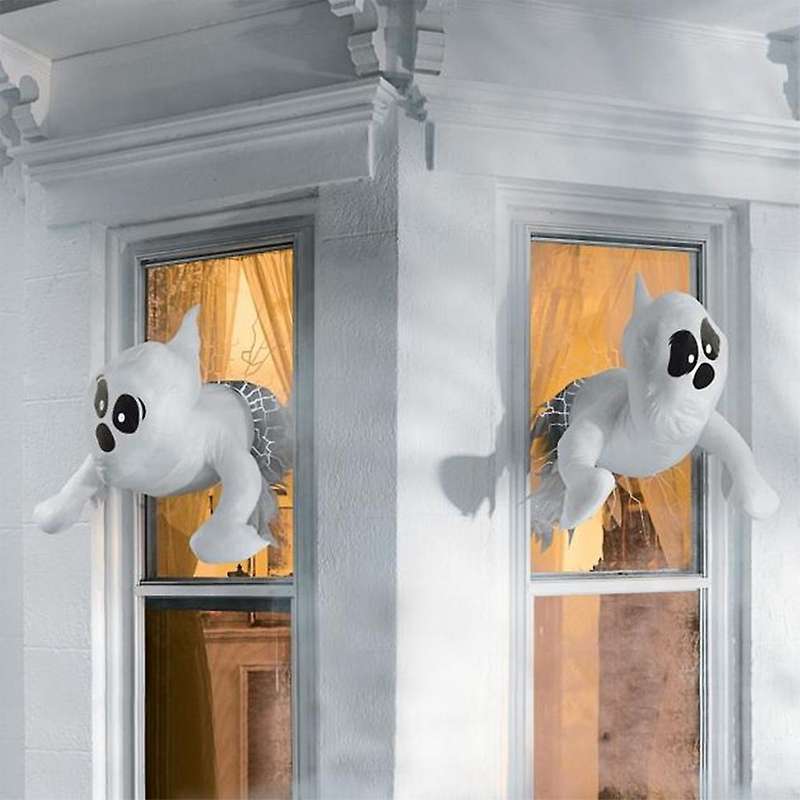 Expressive Window Crasher Ghosts Halloween Horror Ghosts Window Decor