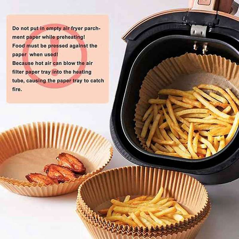 200 Pcs 6inch Parchment Paper&6.3inch Round Baking Liners,for Bbq,etc