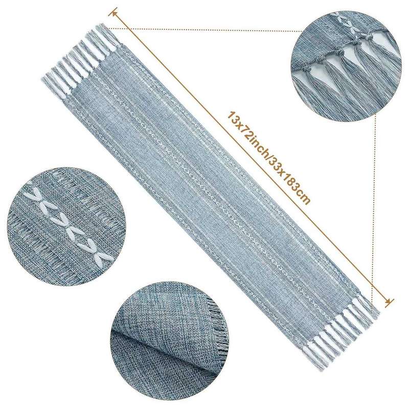 Braided Table Runner Vintage Woven Table Runner for Dining Party