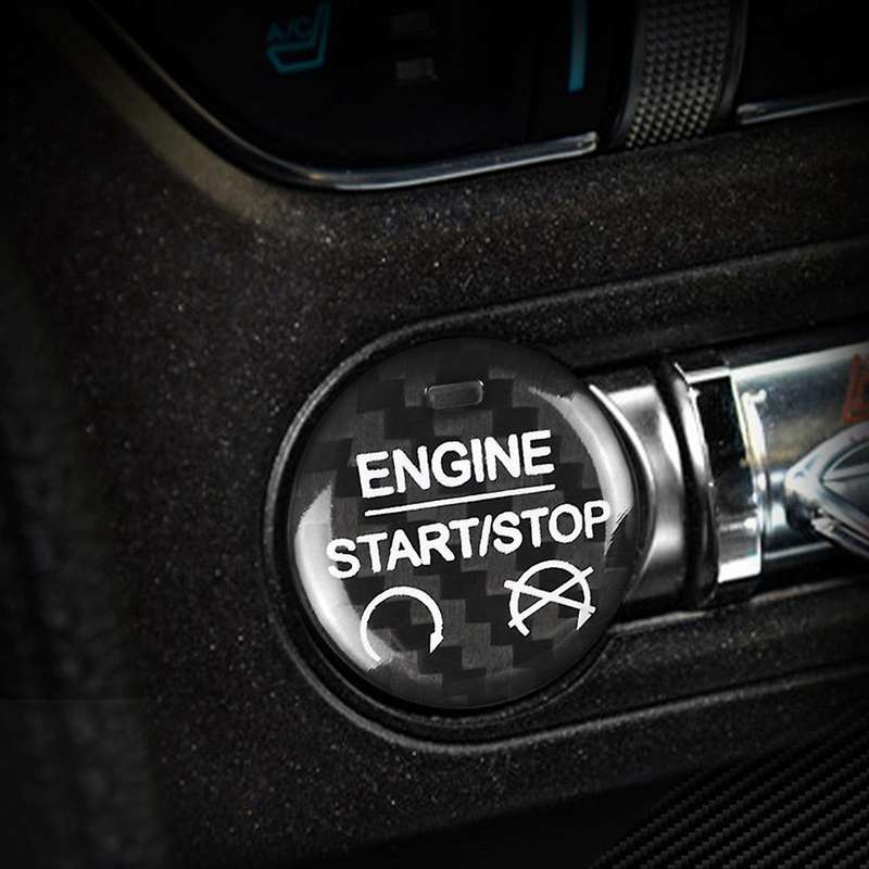 For Ford Mustang 2015-2019 Start Stop Button Cover Sticker Trim