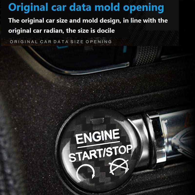 For Ford Mustang 2015-2019 Start Stop Button Cover Sticker Trim