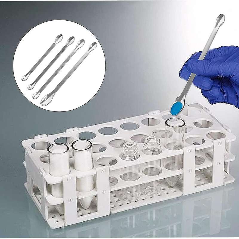 20 Pcs Double Ended Tiny Spoon Lab Spatula Laboratory Mini Scoop