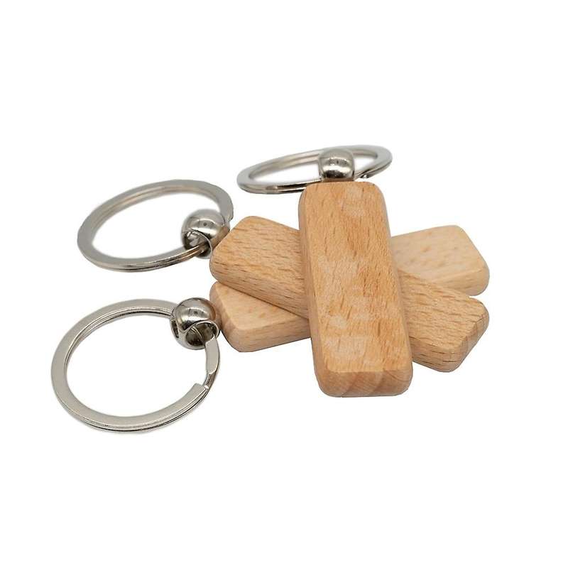 Wood Engraving Blanks for Keychains 20 Pack (width:0.7 Inch)