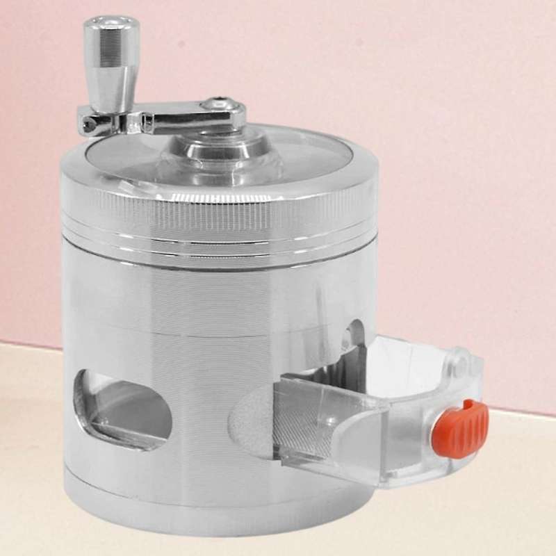 Manual Coffee Grinder Vanilla Spice Grinder Hand Crank Grinder Silver